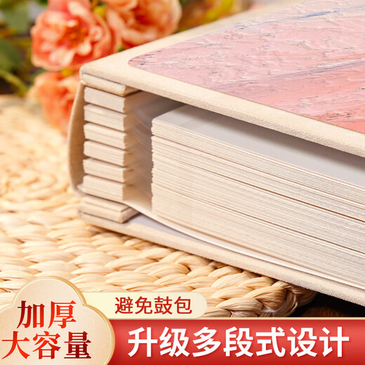 
Open 100 million photo album DIY handmade memorial album photo storage book couple's love one anniversary record book self-adhesive photo album family photo large capacity coated graduation commemorative gifts. Just meet you, you are very lucky 60 photos (120 sides) thick white pages + accessories bag + [exquisite gift box]
