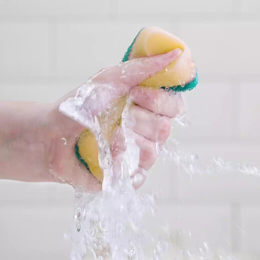 Camellia dishwashing sponge, rag, dishwashing cloth, degreasing scouring pad, 8 pieces, 1 bag, 8 pieces