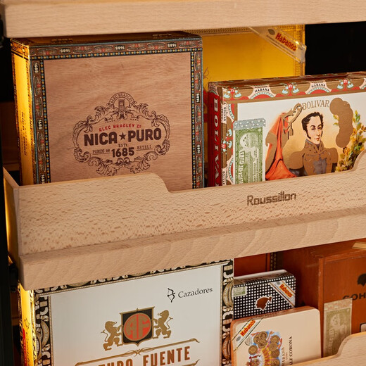 Roussillon/Russillon cigar cabinet, constant temperature and humidity cigar cabinet, cigar cabinet customization, cigar room customization, 1930H rose gold classic version 450L constant temperature and humidity