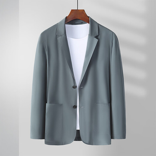 Vatica (VEDEOL) quick-drying thin ice silk sunscreen skin suit men's suit men's suit jacket men's spring and summer breathable casual top black XL-weight 145-160 suitable