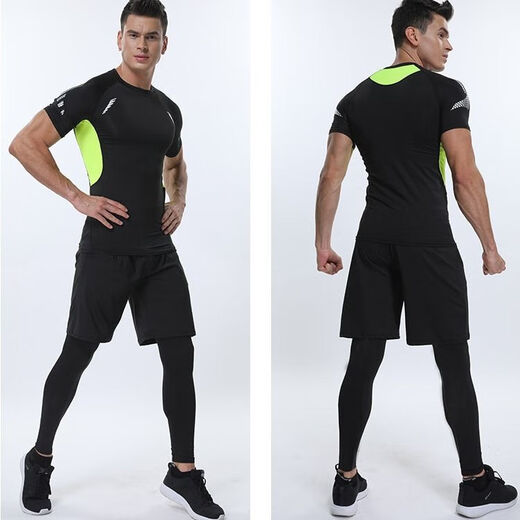 Zhong Asi sports tights men's vest long and short sleeve sweat-absorbent quick-drying breathable basketball running training fitness clothing base pure black waistcoat L Zhong Asi sports tights men's vest long and short sleeve sweat-absorbent quick-drying breathable basketball running training fitness clothing base pure black waistcoat L