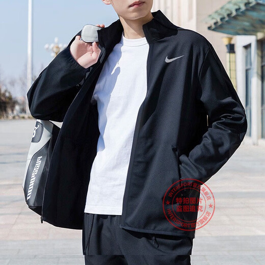 Nike (NIKE) jacket men's top 25 spring and summer new sportswear casual breathable running fast dry windbreaker woven jacket Hot push/Dri-FIT classic thin style/show pictures and return 10, one size smaller L (175/92A)
