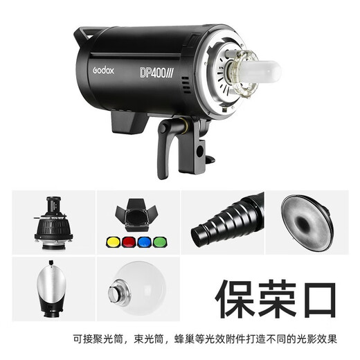 Godox (Godox) Godox DP400III third generation flash studio photography set indoor portrait still life shooting fill light commercial studio lighting DP400III single light set (octagonal soft box) Nikon version
