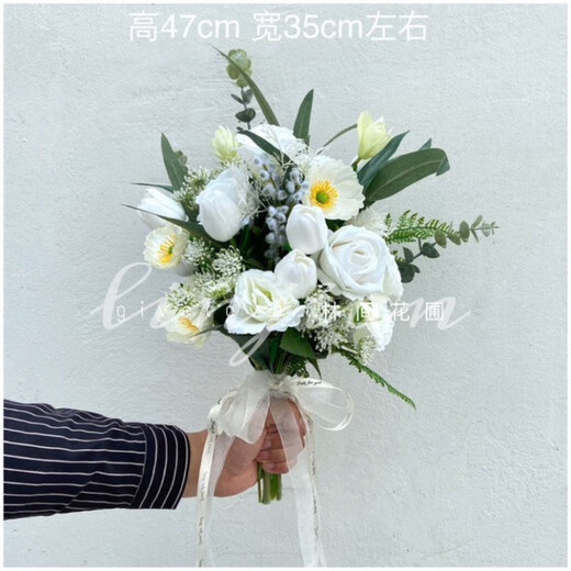 山头林村结婚手捧花  林间花圃 外景森系清新旅拍摄影手捧花 韩ins风婚纱 a42