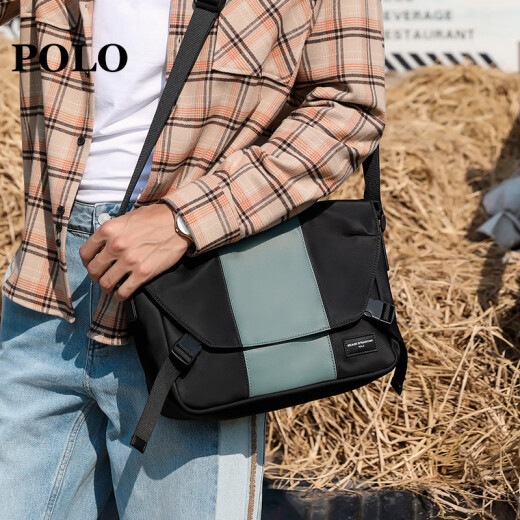 POLO men's shoulder bag fashion casual shoulder crossbody bag multi-functional large capacity horizontal men's bag 042-P941 trendy style