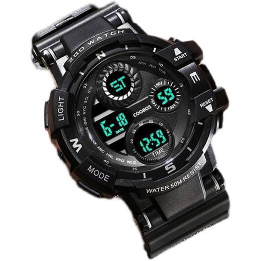 MPPMCK Watch männliche Schüler Koreanische Version Einfacher mechanischer Quarz luminöser wasserdichte INS Trendy weibliche Junior High School Schüler Schwarzer Technologie Sport 695 Blau + Batterie kleiner Schraubendreher