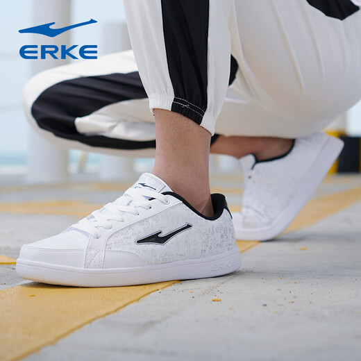 ERKE Hongxing Erke Skateboard Shoes 11033189B White/Black 39 size