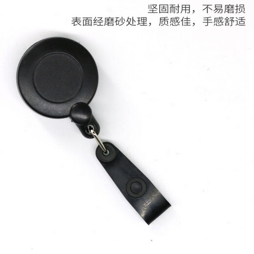 Kafus anti-flip telescopic buckle ABS certificate card cover easy to pull buckle working certificate badge clip can stretch buckle badge rope easy to pull match hospital doctor nurse badge clip custom 9913 anti-flip white telescopic buckle + smiling face 1