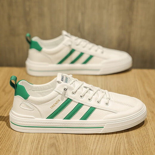 RM ROSA small white shoes men's shoes spring and autumn new versatile fashion trend casual shoes men's trendy brand men's shoes men T6227 white and green 41