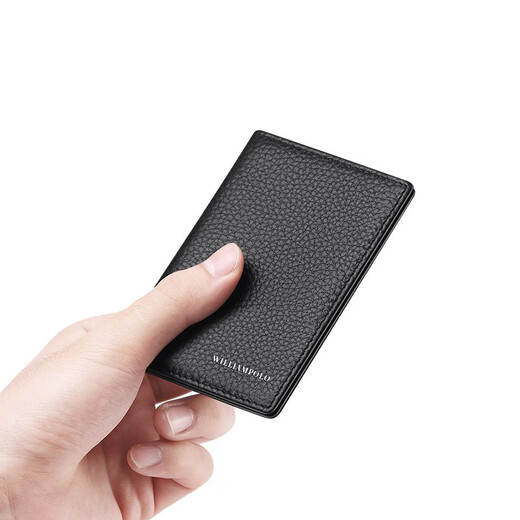 Empereur Paul Polo Ultra-Thin Mini Carte Sac Men de permis de portefeuille Vertical pour hommes Vertical Men Trad Clip Carte de carte Banque de permis de conducteur de portefeuille Men