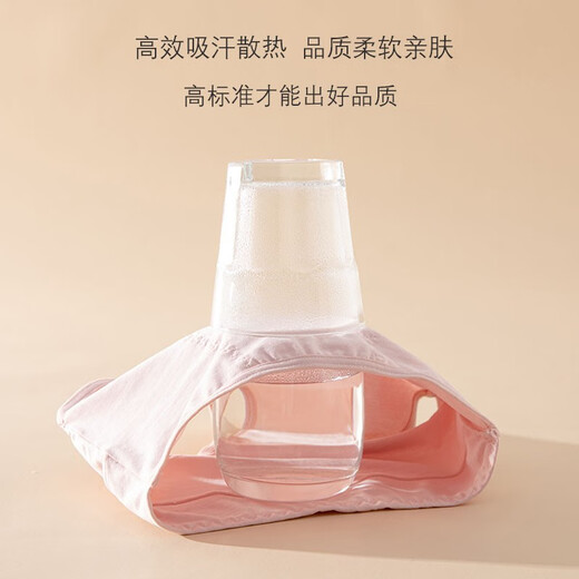 Piggy Pete girls menstrual period underwear anti-side leakage medium and large children's safety pants children's high waist triangle girls 12 years old foundation love + foundation LOVE 2 pieces 150/S