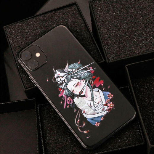 
Personalized creative geisha character car sticker body scratches block electric car scratch sticker helmet decoration sticker Geisha car sticker 22*33cm brown hair (D11301)