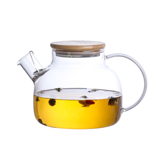 Baijie cold kettle teapot cold kettle filterable heat-resistant glass water cup flower and fruit teapot juice pot household large capacity