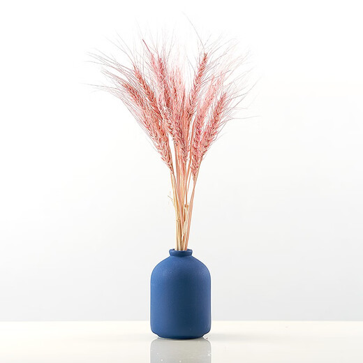 Aesthetic Hacker Dried Flower Bouquet Morandi Vase Nordic Dried Flower Decoration Table Ornaments Fresh Flower Arrangement Bedroom Forest Dried Flower Wheat Containing Vase