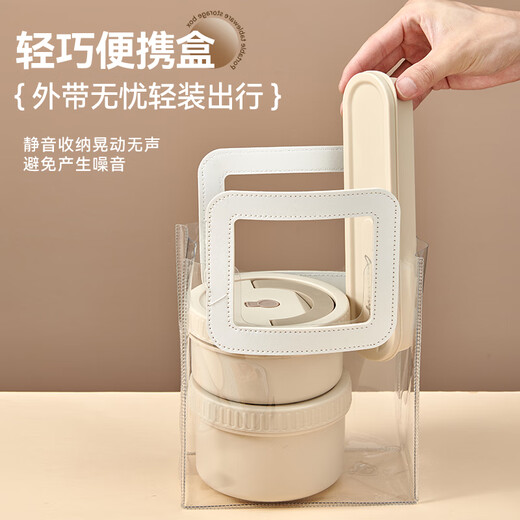 WORTHBUY student cutlery box storage empty box portable take-out travel student chopstick box children's household spoon single pack D style Mika bear