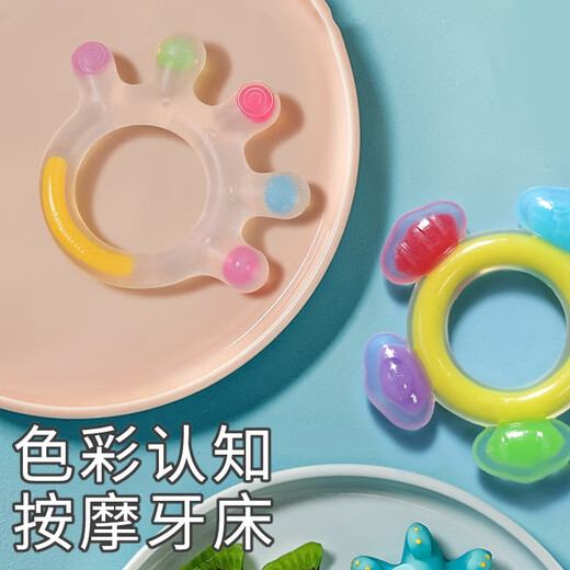 Aseblarm baby chewing gum stick for teething baby food grade silicone toy can be boiled for 6 months palm teether colorful ferris wheel