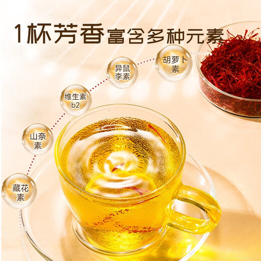 圣迪康藏 西藏藏红花精选特优西红花全长丝番红花健康礼品 6克水晶管礼盒装【送礼款】