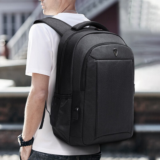 VICTORIATOURIST商务休闲背包15.6英寸笔记本电脑包书包大容量充电旅行包6189 黑色
