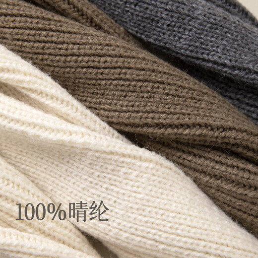 Mianzhuwu 2 pairs of Xinjiang cotton pile socks autumn and winter socks women's mid-calf socks knitted calf socks 7A antibacterial and anti-beige 2 pairs one size fits all 35-39