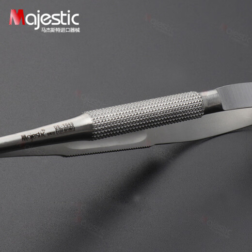 马杰斯特(Majestic)牙科工具 显微剪 牙医器械 双眼皮开眼角 角膜剪 外科手术拆线小剪 显微剪 15cm 直头 DE-1049