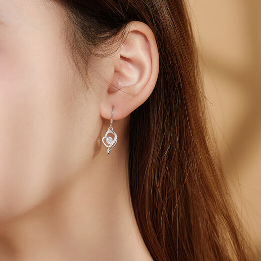 MANHE S999 Pure Silver Earrings Women's Earrings Women's 2025 New Earrings Pendant Wife's Birthday Gift for Girl Friends