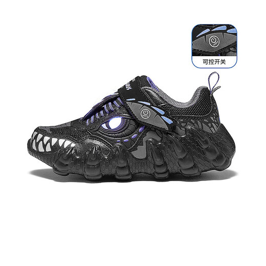 Skechers Skechers self-operated boys' monster Velcro flashing boys' sports shoes children's running shoes 400112L