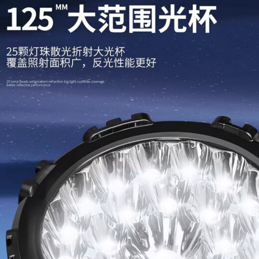 Xifanli Cicada Affen Outdoor Speziallampe, wiederaufladbare starke leichte Taschenlampe Illumination Jinchan Cicada Affen Searchlight Haushalt [Ultravel -Version] Bieder Strahl großer Blende + Lithiumbatterie 6636b 2.000 Meter + 60 Watt 30 Stunden + Seitenlicht