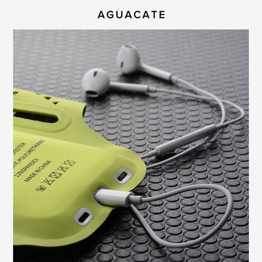 AGUACATE2025 Nuevo bolso de brazo de teléfono móvil Cubierta de brazo deportivo Apple 15 Bolsa de teléfono móvil para hombres y mujeres universales muñeca muñeca transpirable negro y rojo [gran máx]