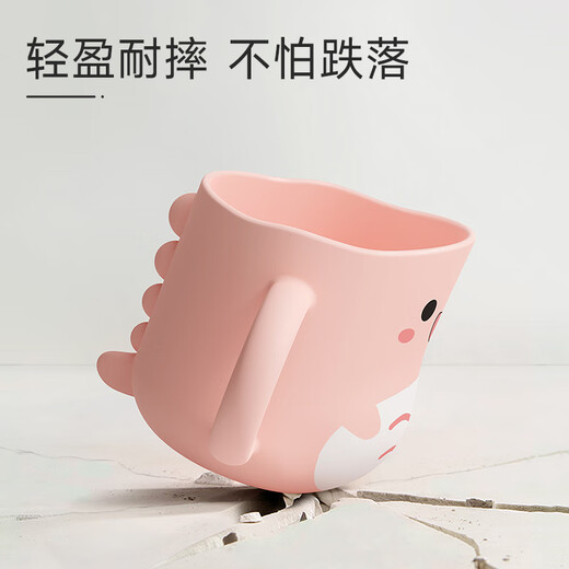 Dinosaurier Doktor (Protefix) Kinderzähne putzen Cup Cup Girl Boy's Mundwaschen Tasse 1 Jahr alte + Baby Zahnpasta Zahnbürste Süßes Cartoon Trinken Tasse Reise Reise