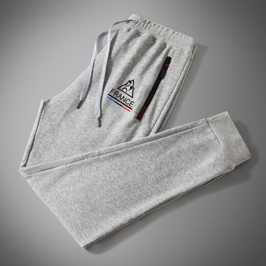 Le coq sportif French big cock sports casual pants spring, autumn and winter new fashion versatile drawstring leg waffle pants black straight red blue triangle white small label 2XL recommended 160-180Jin Jin equals 0.5 kg