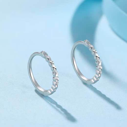 Liuguifu Jewelry Platinum Earrings Ring Traces PT950 Platinum Stud Earrings for Women PT0200036 2g