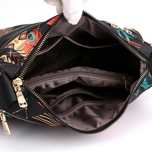 Dongxuan neuer Stil mittleren Frauen mit Frauenbeutel Muttertasche Crossbody Bag Canvas Bag Damen mittleren und älteren Menschen schräg Cross Bag große Kapazität mehrschichtige Schale