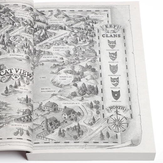 猫武士六部曲 暗影幻象 Warriors A Vision of Shadows 6册 英文原版 儿童课外阅读奇幻成长励志进阶章节桥梁书 5-15岁 950L-1100L