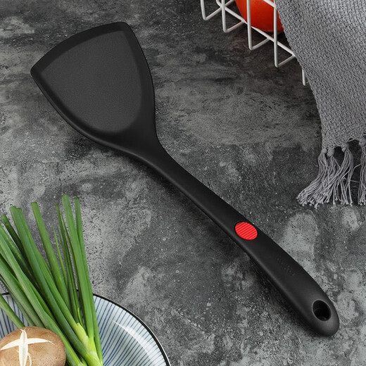 
CCKO silicone spatula, high temperature resistant non-stick pot, household kitchen cooking spatula set, kitchen utensils, colander, stir-fry spatula, CK9793 large silicone spatula (red)