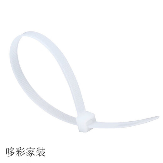 奇立彩国标尼龙扎带大号宽捆绑扎带长绑绳捆扎线束带绑带卡扣强力 白色 国标1012米长100条