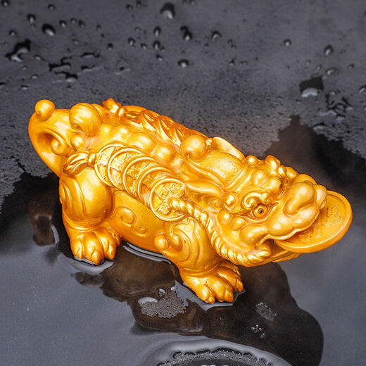 Chuge high-quality color-changing tea pet ornaments Pixiu creative tea play Kung Fu tea set tea tray accessories can be used to raise tea ceremony pet accessories large color-changing Pixiu gold