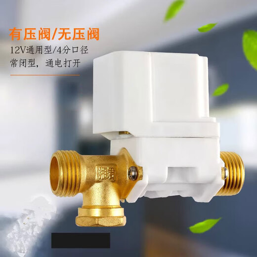 Bipule solar solenoid valve 12V automatic water supply control valve water inlet switch electronic valve universal water heater accessories DC12V long mouth pressure solenoid valve automatic water supply water inlet control switch