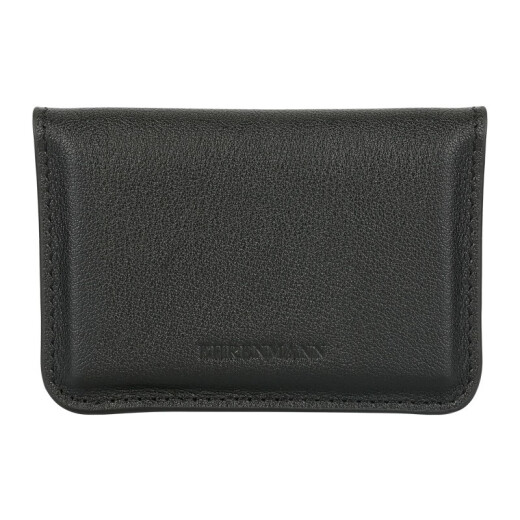 EHRENMANN first-layer cowhide bank card holder business card holder ultra-thin card holder men's and women's card holder business card driver's license leather case black