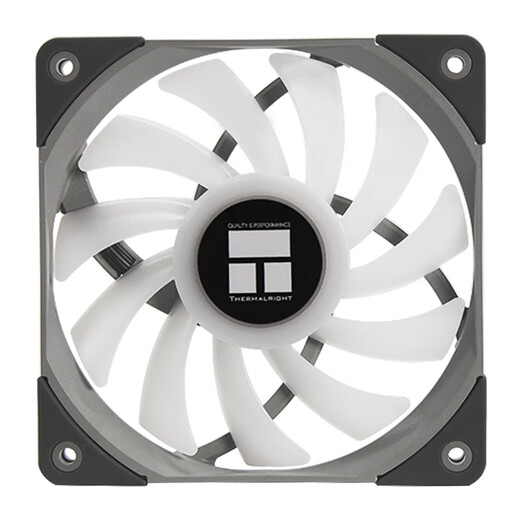 利民Thermalright TL-C12015L 12v RGB 7色风扇薄款风扇12cm散热风扇  TL-C12015L【两只装+4针1分3线】