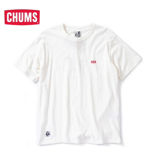CHUMS洽洽鸟潮流户外春夏男款印花短袖T恤CH01-1695 白色W022 M
