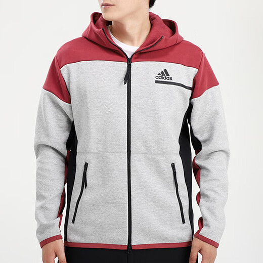 Adidas Jacket Men's Spring и осень -новая спортивная одежда Fitness Heartsally с ветрозащитной капуста с капусты Top Hm9887 Новый год L