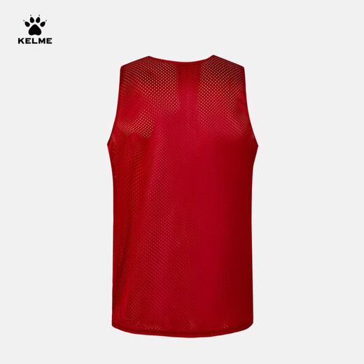 Kelme Football Training Vest Grand Mesh Breathable Team Gif Gest Team Uniform peut être personnalisé rouge et blanc XL