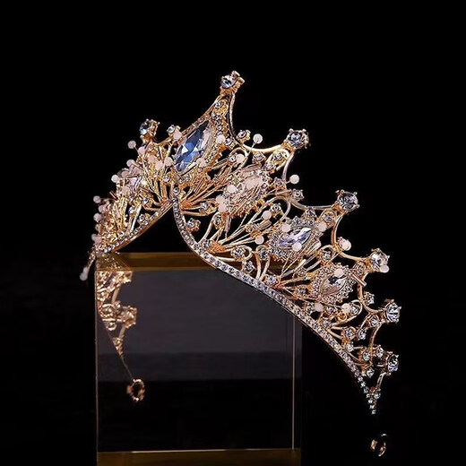 Vicary Crown Tiara Bride Wedding Dress Accessories Crystal Princess Crown Wedding Hair Accessory Ceremony Adult Ceremony Birthday Crown Silver