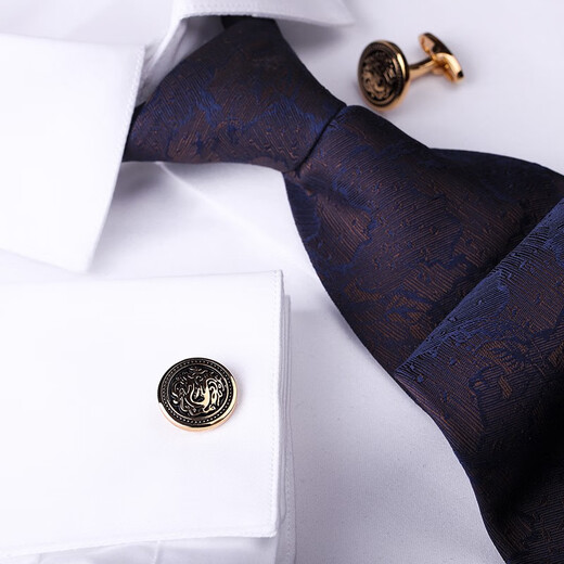 KFLK Chinese style cufflinks French shirt men's sleeve nails dragon totem new Chinese style national fashion shirt cuff buttons custom lettering gold