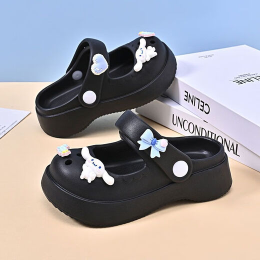 G.DUCKKIDS little yellow duck children's hole shoes for girls 2025 summer new style princess little girl sandals parent-child adult anti-slip white 24 size 25 (170mm)