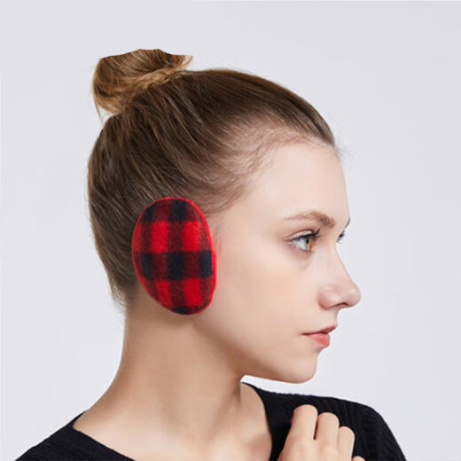 Wing-painted earmuffs winter warm earmuffs earbags for men and women ear protection earmuffs antifreeze outdoor cycling student ear caps plaid red