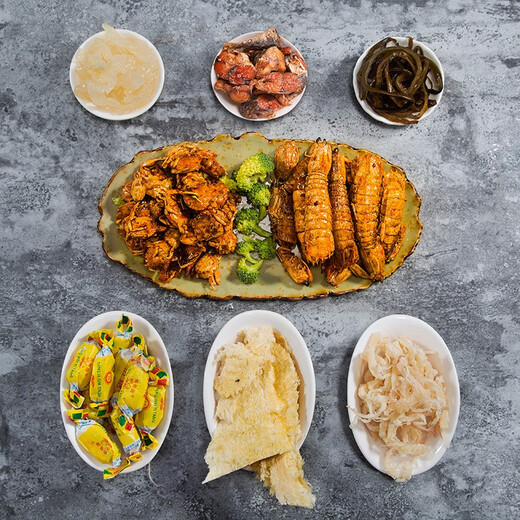 
Captain Ocean seafood snack gift package for girlfriend Shandong 1050g fish fillet ready-to-eat New Year gift box Qingdao specialty