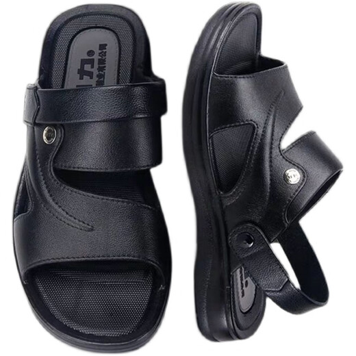 Sandales Huili pour le printemps et l'été pour hommes, nouveau style extérieur pour les sandales masculines pour conduire des pantoufles décontractées sans glissement et à double usage 3888 BROR