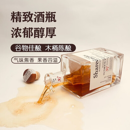 Notas compartidas notas compartidas whisky importado 500ml regalos de vino extranjeros 40 grados Barborrajes de barra de barra Coca -Cola tienda de conveniencia Base Whisky + 2 tazas