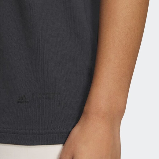 阿迪达斯 （adidas）短袖T恤女装2025夏季半袖印花Logo运动服卡通熊猫图案休闲圆领衫 IP3937深灰 S 推荐85-110斤